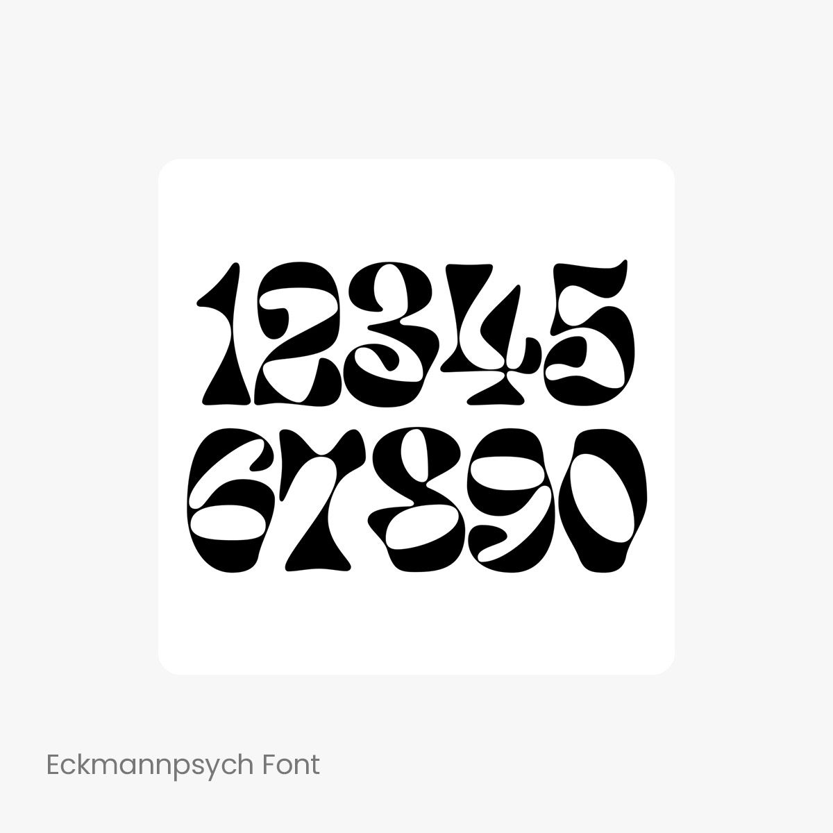 Eckmannpsych 滑稽潮流英文字体logo标识排版版式字体安装下载mac