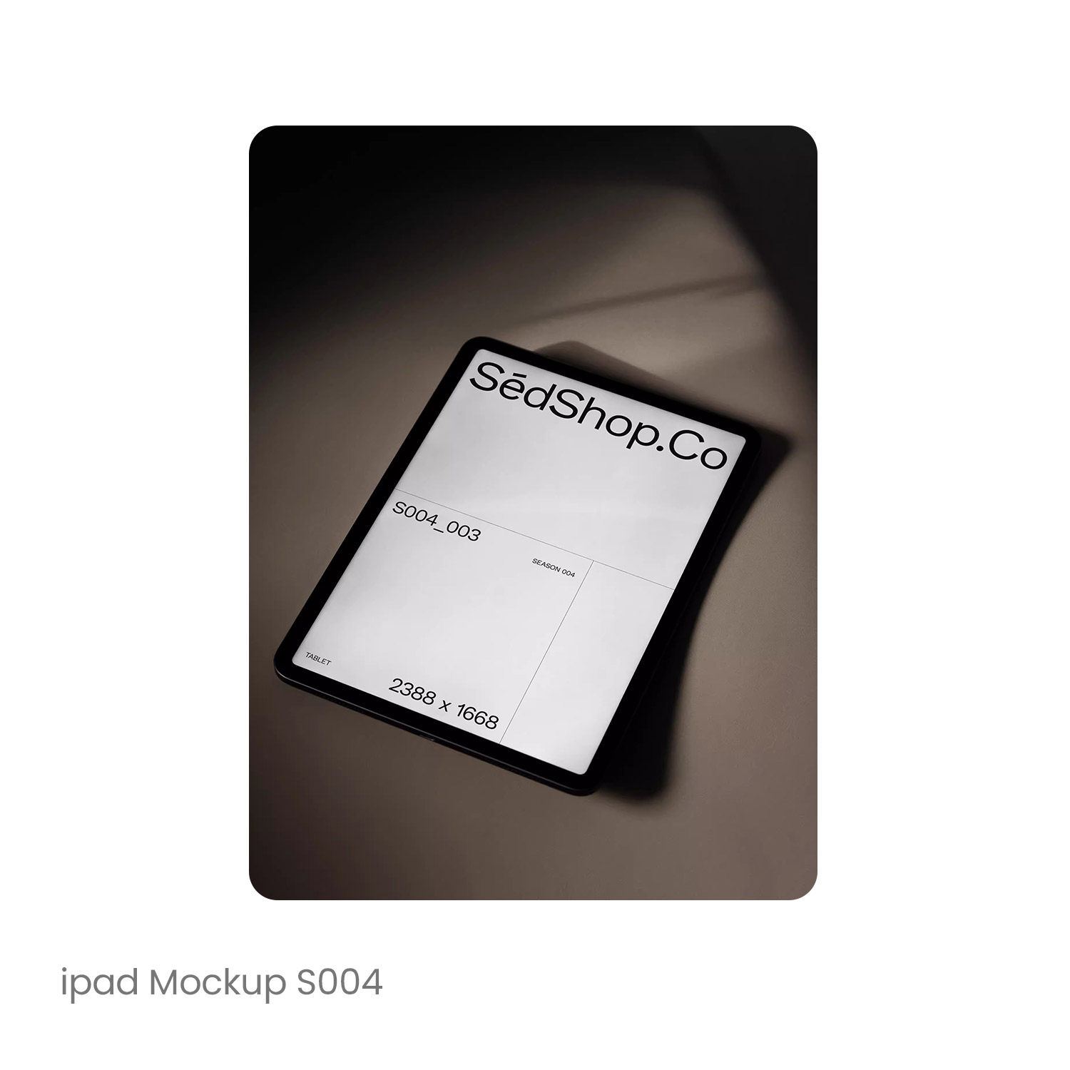 1款ipad pro智能设备平板屏幕ui界面设计效果展示样机mockup模版