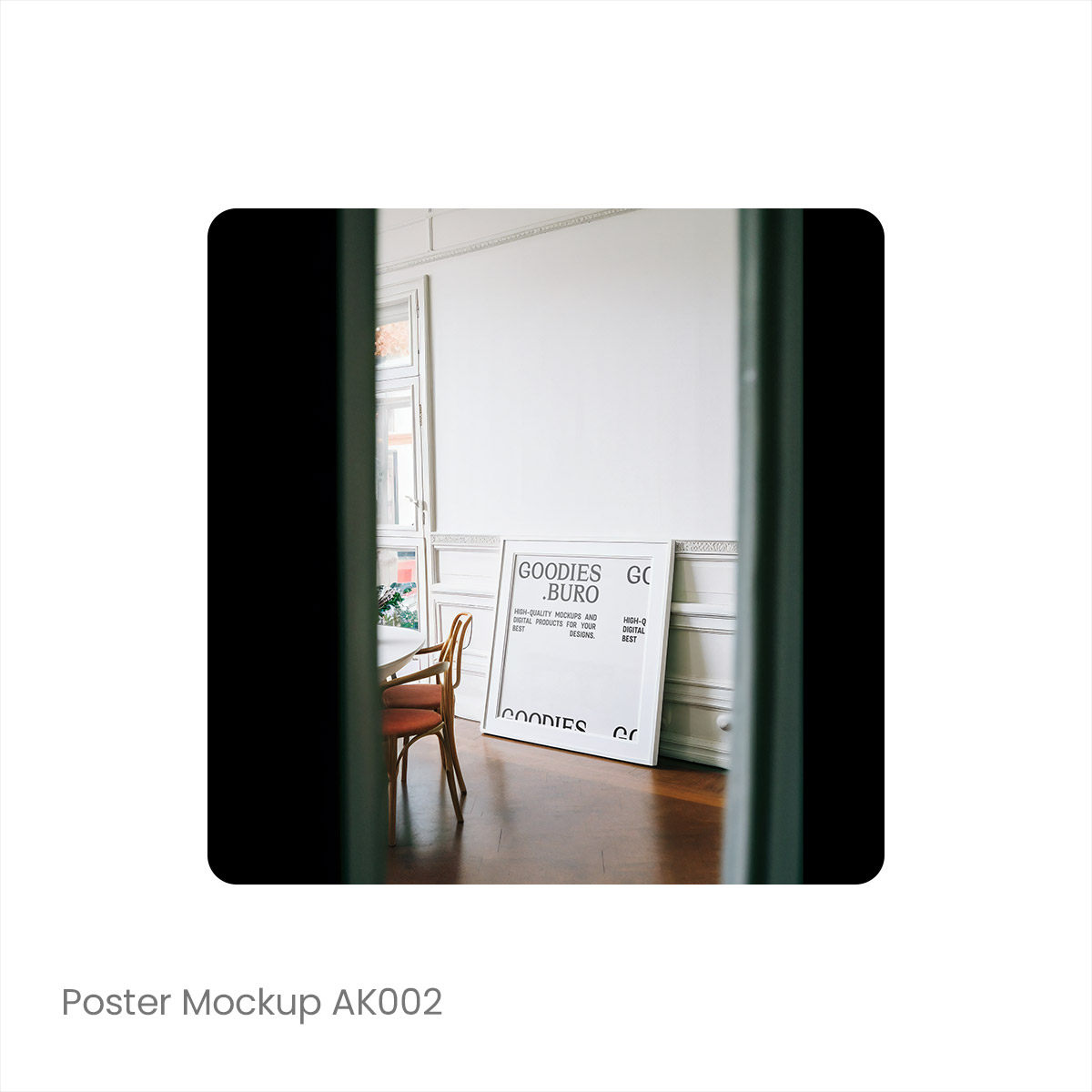 1款文艺现代室内装饰画挂画场景模拟效果展示样机mockup智能贴图