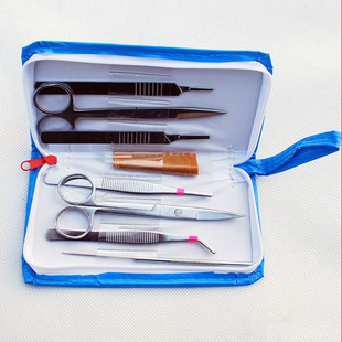 解剖器7件套-生物解剖刀显微镜标本载玻片盖玻片大学生物实验可用