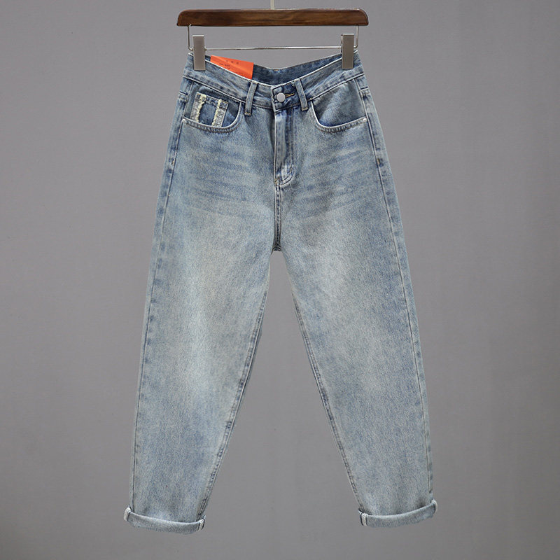 2025春秋宽松老爹裤女欧货显瘦裤子新款百搭牛仔裤潮流长裤哈伦裤,女装/女士精品,牛仔裤,淘宝优惠券,粉丝福利购,淘宝优惠卷