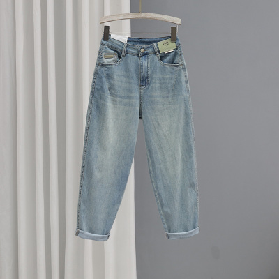 哈伦裤9分薄款弹力牛仔春夏显瘦