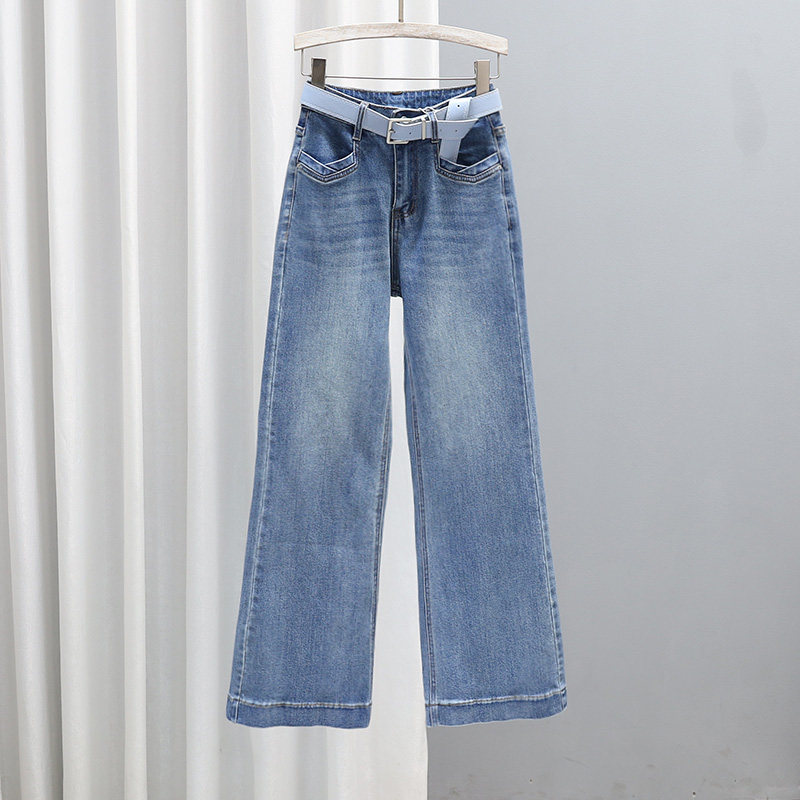 2026春季新款牛仔裤女高腰修身显瘦百搭复古长裤休闲复古微喇叭裤,女装/女士精品,牛仔裤,淘宝优惠券,粉丝福利购,淘宝优惠卷