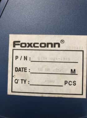 Q18R110A-1910 Foxcon富士康0.8MM 100P高3.75H母座板对板连接器