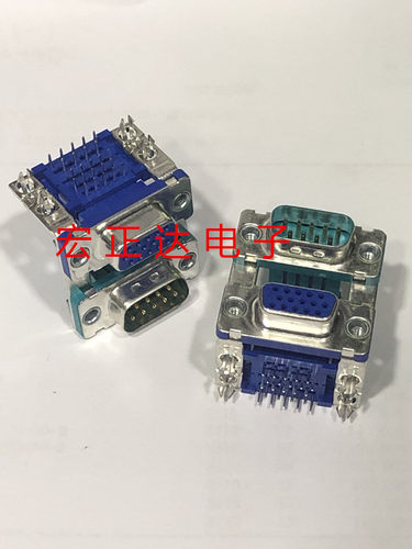 DM10193-H552-4F D-SUB 9/15P M/F RA 30U DIP原装FOXCONN富士康