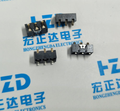 电池座电池连接器 数码产品连接器 3PIN电池座 BC-3P-4.6铜耐高温