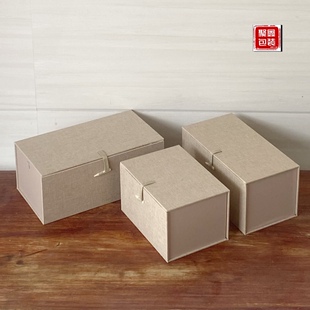 长方形盒子陶瓷保温杯花瓶摆件易碎品收纳包装锦盒新款布艺礼品盒