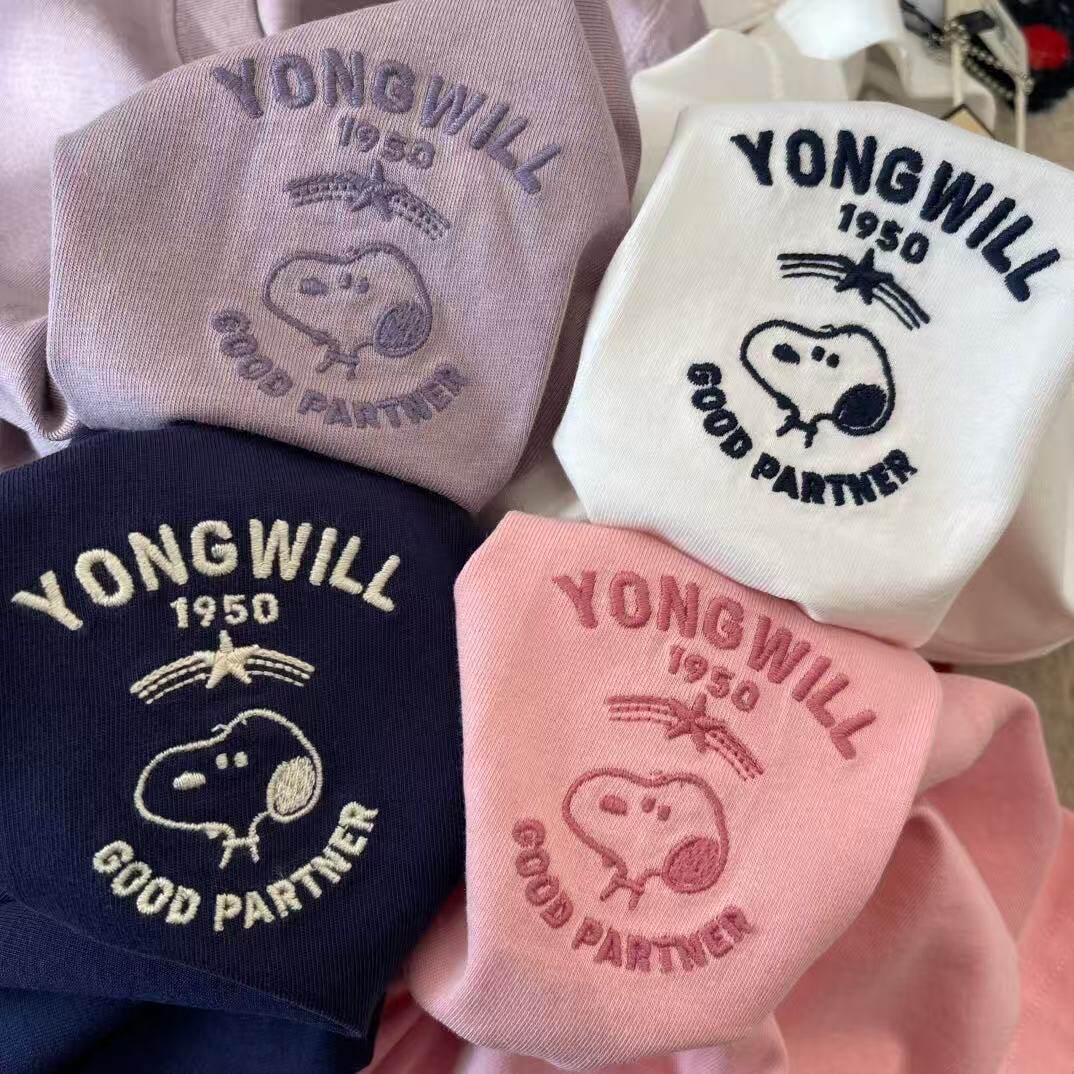 春夏百搭！Yongwill小羊纸袋家狗短袖T恤温柔又耐看 四色纯棉女