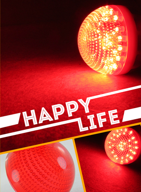 超亮红光 5WLED红色灯泡 灯笼红色猪肉节能灯植物生长灯E27螺口