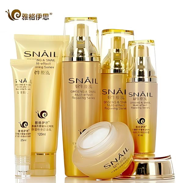 雅格伊思红参蜗牛原液护肤套装水乳化妆品补水保湿暗黄学生女美妆