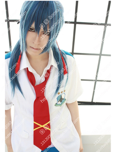 超时空要塞 早乙女 阿尔特 青灰色 整体全扎马尾造型COSPLAY假发