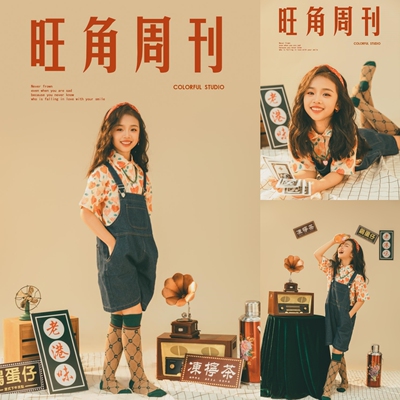 六一儿童港风复古怀旧演出服