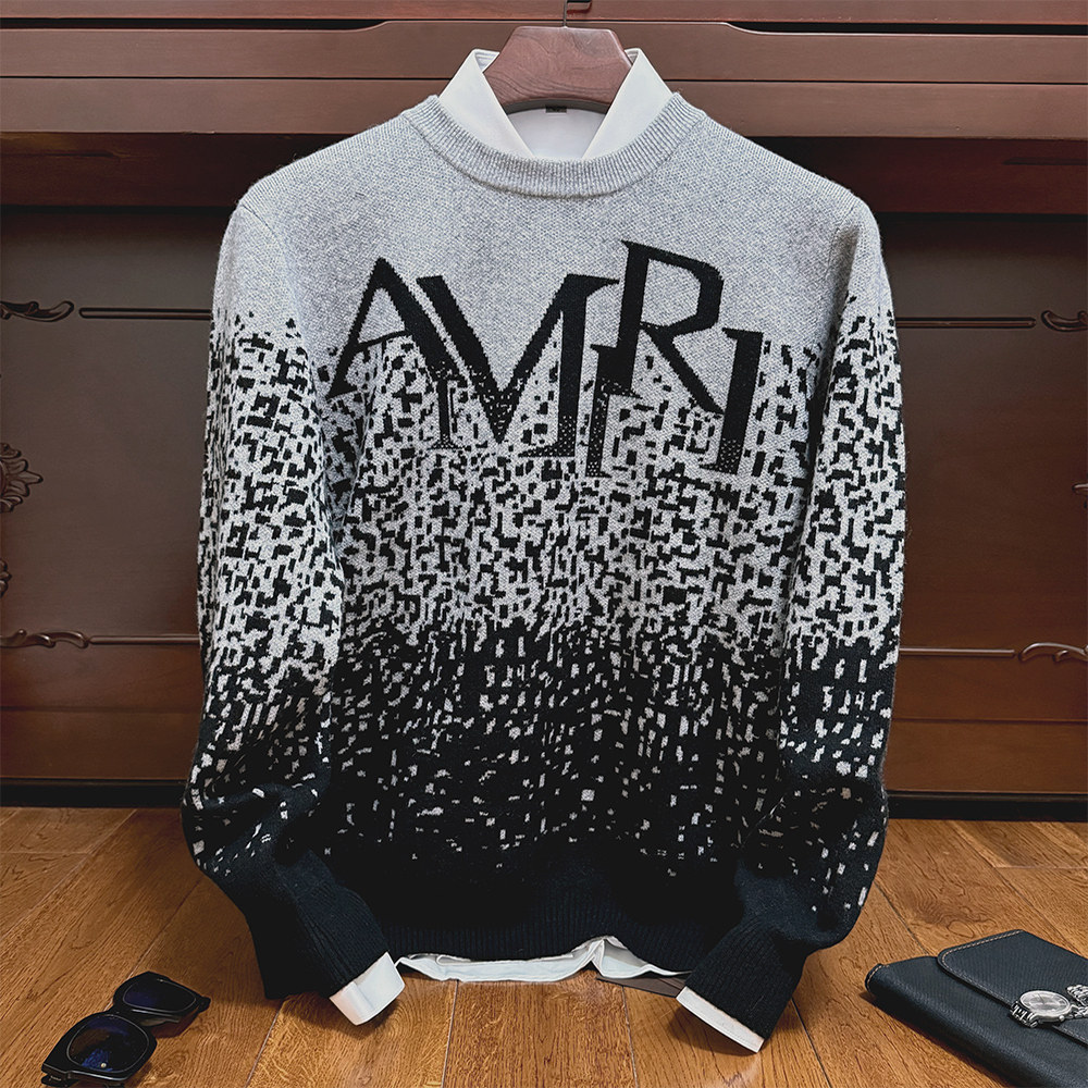 2025冬季新款男士羊绒衫圆领加厚