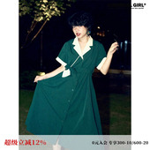 裙子 气质显瘦中长款 化学少女「天使爱美丽」法式 复古连衣裙女夏季