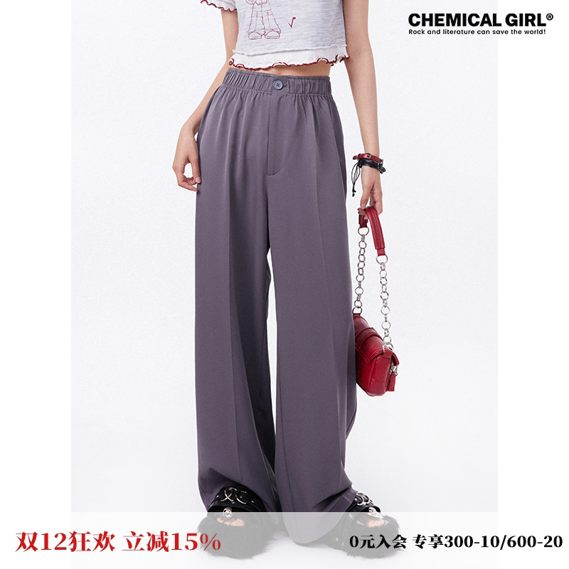 四色松紧腰夏季舒适休闲西裤