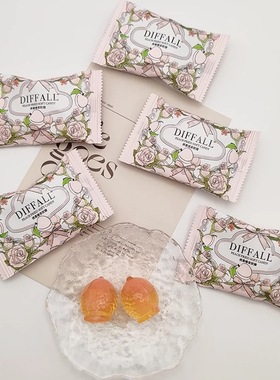 DIFFALL爆浆白桃味软糖水果汁味夹心糖结婚喜糖果高颜值订婚零食