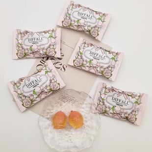DIFFALL爆浆白桃味软糖水果汁味夹心糖结婚喜糖果高颜值订婚零食