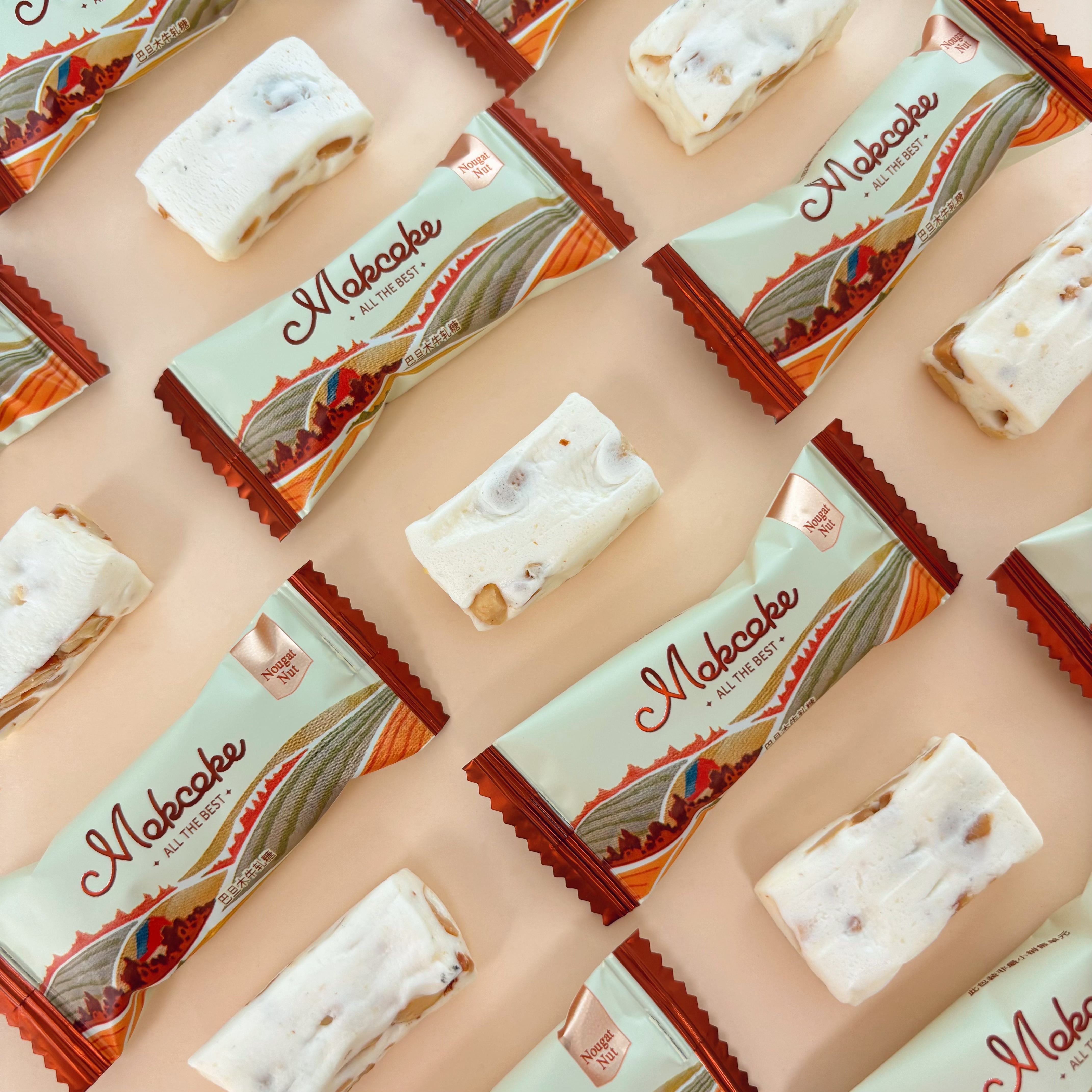 MOKCOKE莫可卡巴旦木坚果牛轧糖