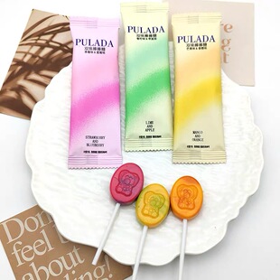 PULADA朴拉达小青柠芒果味棒棒糖爆款结婚喜糖高颜值糖果休闲零食