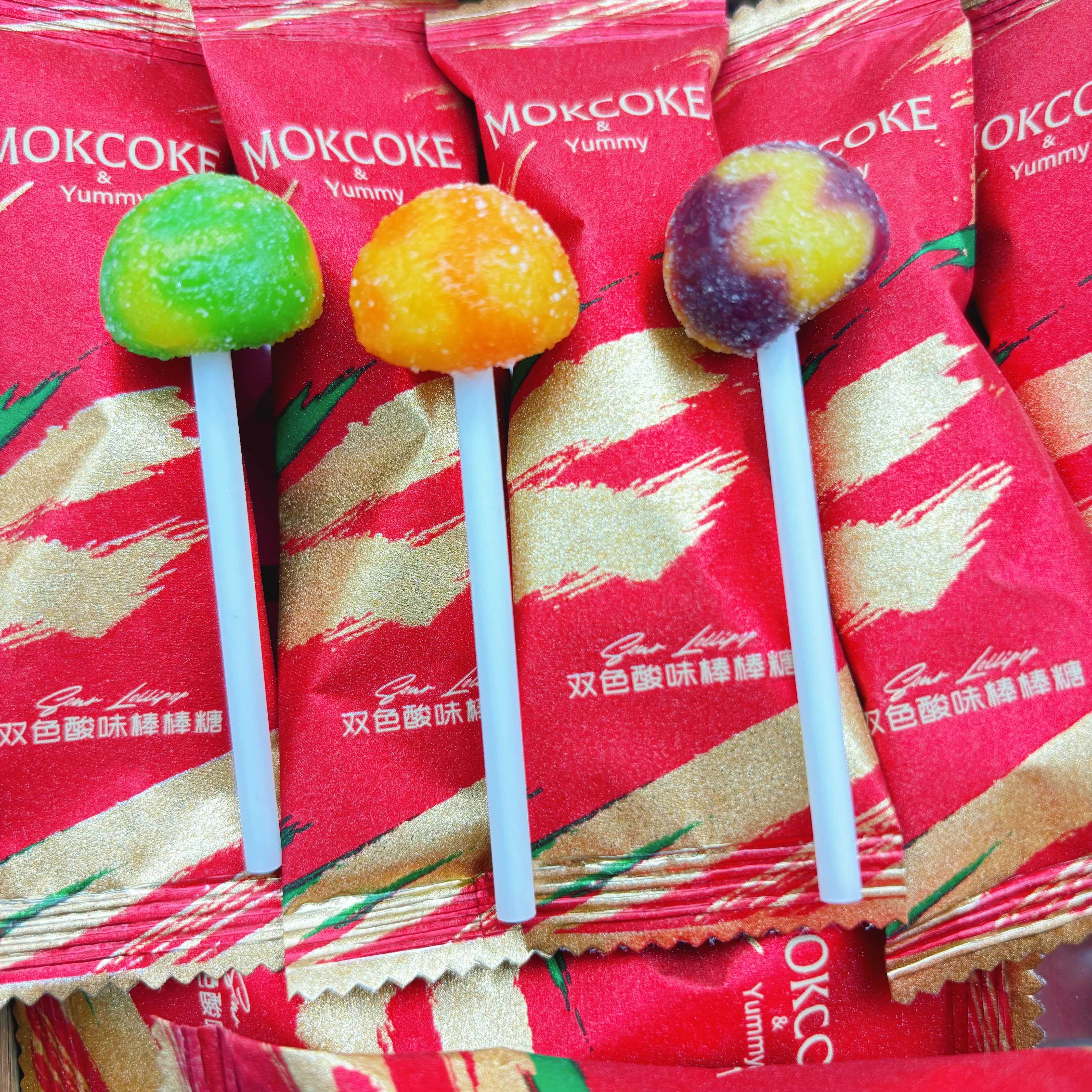 MOKCOKE双色酸味棒棒糖结婚喜糖高颜值婚糖休闲小零食网红糖果,零食/坚果/特产,喜糖,淘宝优惠券,粉丝福利购,淘宝优惠卷