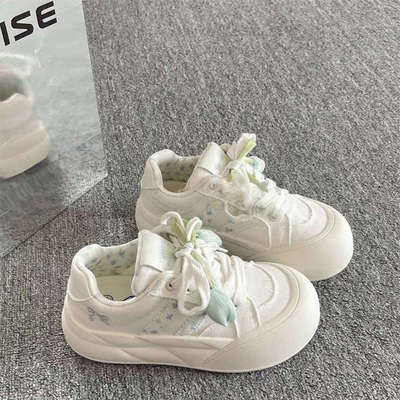 SY花庭女鞋2026春季新款可爱学生百搭休闲板鞋时尚运动鞋面包鞋女