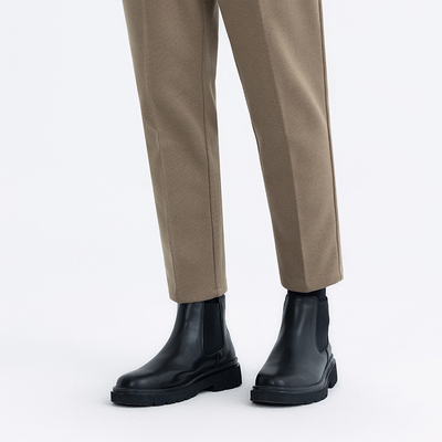 轻奢切尔西中帮烟筒靴