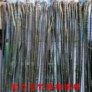 老玉竹实心竹带根连根拐杖手杖禅杖带原皮手工创意DIY雕刻原料92