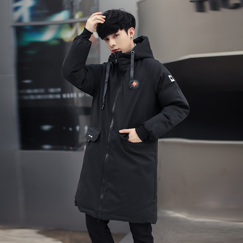 大码现货高品质M-5XL中长款男士连帽棉衣冬季加厚外套8088-P95,男装棉衣,星座1310