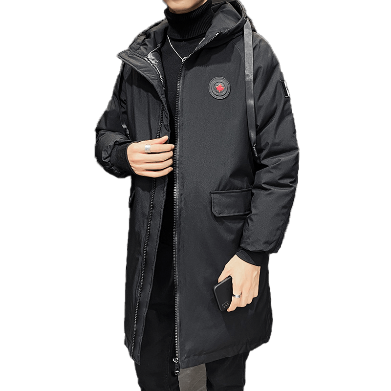 现货M-5XL冬季中长款加厚保暖连帽大码男棉服外套8088-P95,男装棉衣,星座1310