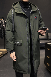 大货主推棉服男中长款大码加厚连帽棉衣外套 XZ1310-8088-P95图片