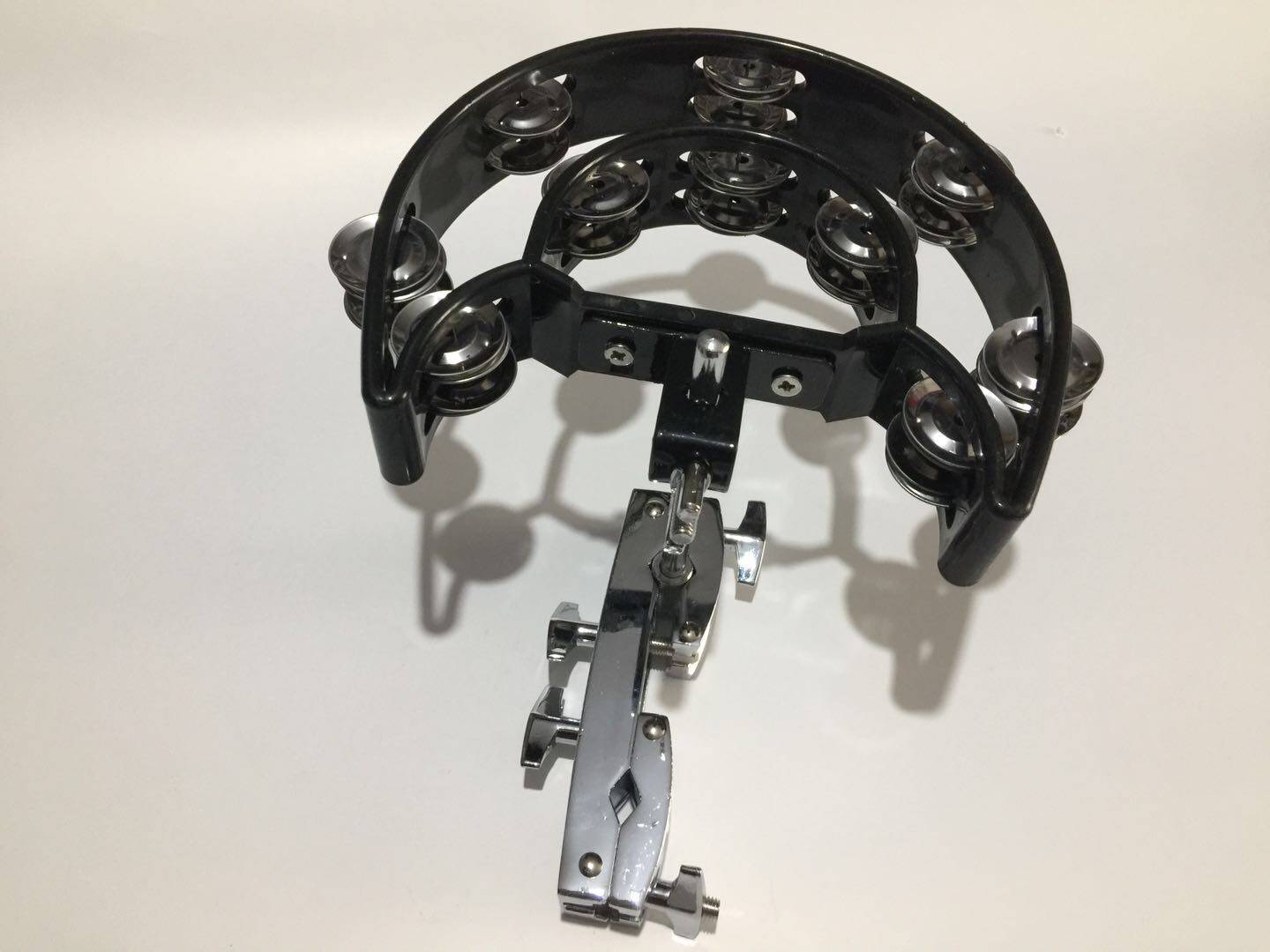 架子鼓打击铃鼓支架扩展手铃爵士鼓双排摇铃清脆音色配件塑料梆子