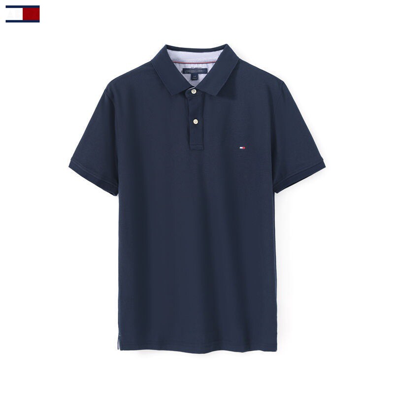 正品PONLE TOMMY汤米男装POLO衫珠地棉翻领商务T恤纯棉半袖男