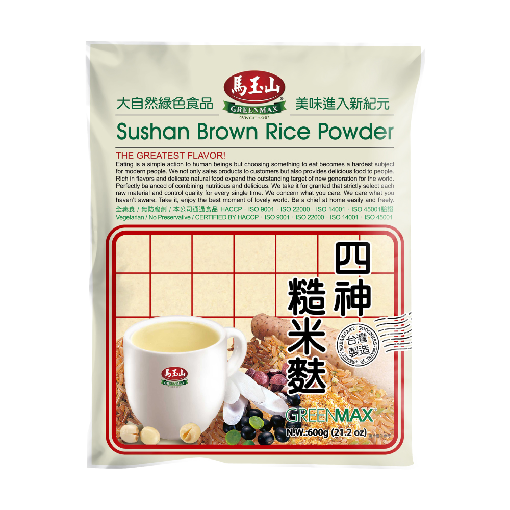 台湾采购 马玉山 四神糙米麸600g/包