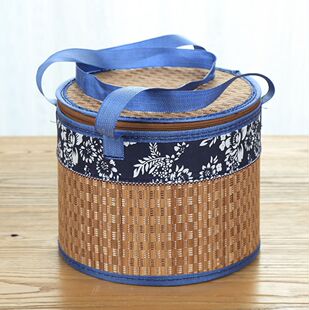 竹篮子手提篮粽子水果枣子月饼香肠竹筐竹编竹制品包装盒礼盒