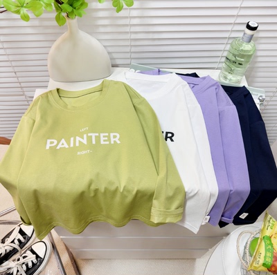 主播推荐【顾奈】男女童春季长袖T恤中大童孩子上衣TX26010