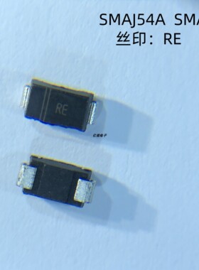晶导微SMAJ54A丝印RE 54V单向400W TVS管瞬态抑制二极管 DO-214AC