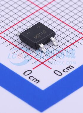 晶导 MB10F-10 丝印10M10 1000V/1A 贴片整流桥 MBF-4桥式整流器