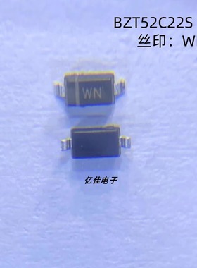 晶导微BZT52C22S丝印WN 0.5W 22V SOD-323封装稳压二极管0805贴片