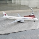 东方航空客机模型合金飞机模型仿真客机模型摆件收藏带轮波音777