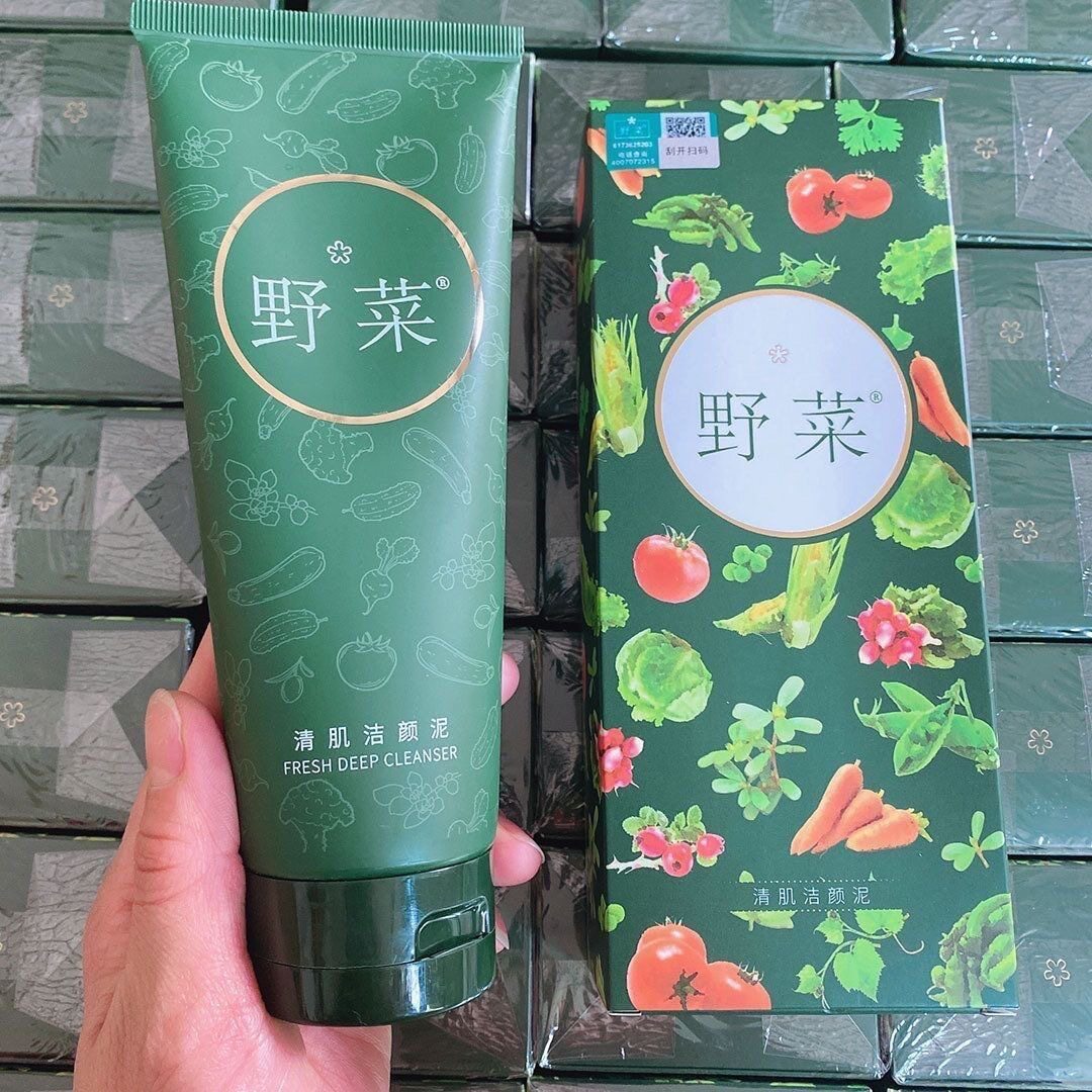 美优美野菜清肌洁颜泥180g温和不紧绷深层清洁洗面奶美臣出品修护