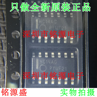 铭源盛 MC74HC14ADR2G MC74HC14ADR2 MC74HC14A HC14AG SOP14芯片