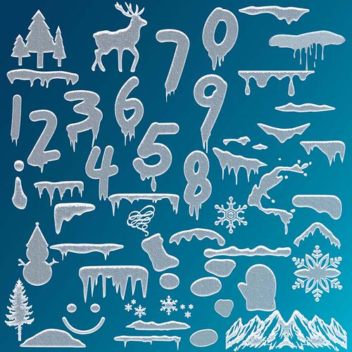 可商用清凉夏日冰雪数字PNG免抠图PS物料周边海报设计素材