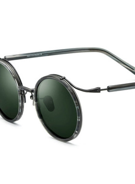 圆形墨镜近视墨镜偏光韩版男女