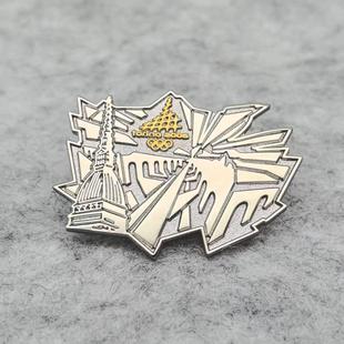 2006年都灵冬奥会 安保徽章 残疾人冬奥滑雪 安全外事务部徽章