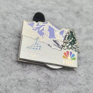 2006年都灵冬奥会媒体徽章NBC滑雪运动徽章 我见到Z好的NBC徽章