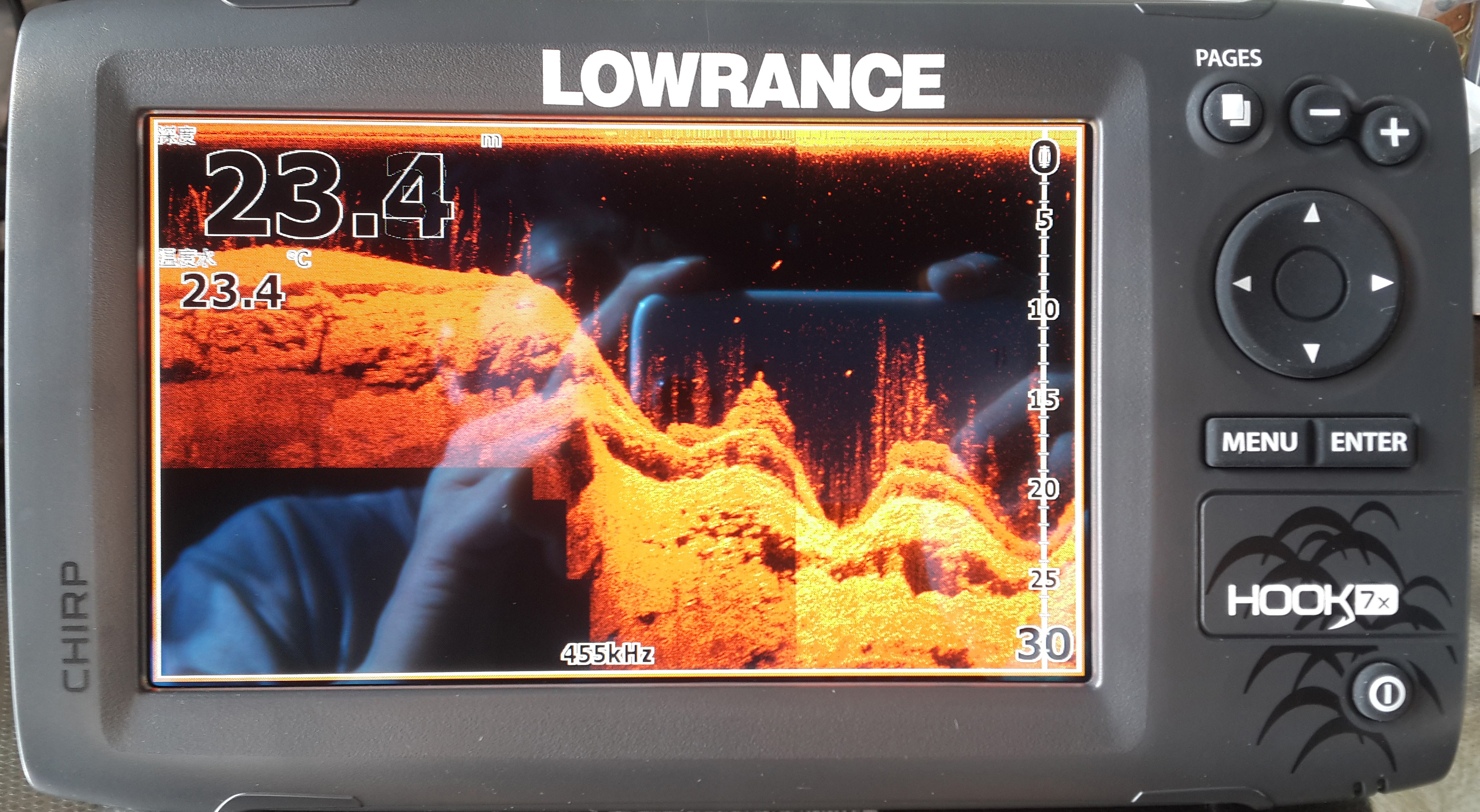 正品美国劳伦斯Lowrance ELITE7X CHIRP探鱼器2016年升级版HOOK7X