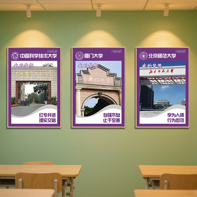 中国名校985211名牌大学海报挂画