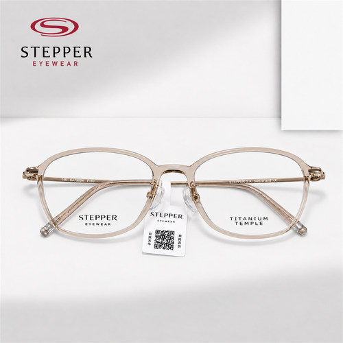 STEPPER思柏女超轻盈舒适男近视休闲复长方全框眼镜气质商务73064