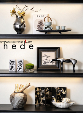 新中式宋韵禅意摆件客厅书房茶室