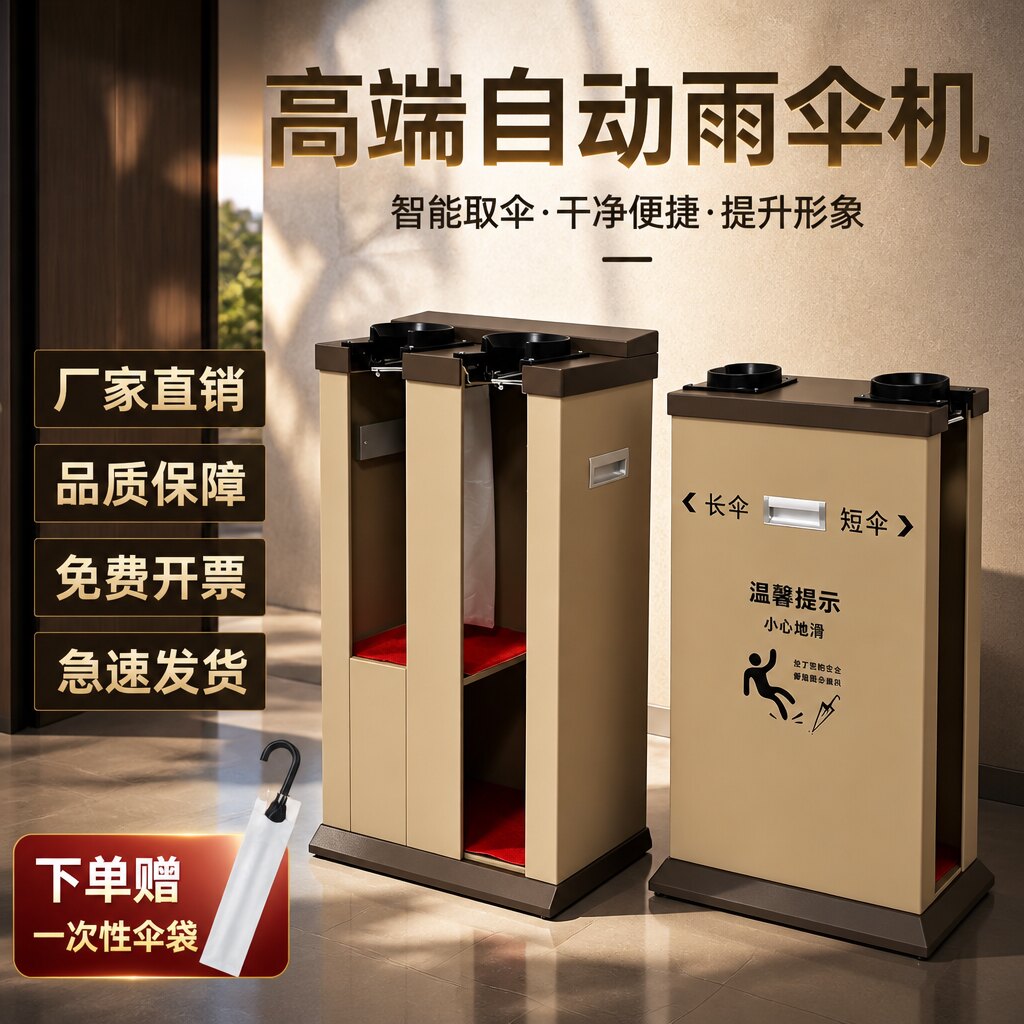 酒店大堂商用自动套袋雨伞机图片